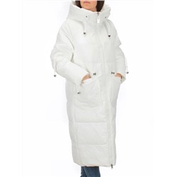 H303 WHITE Пальто зимнее женское (200 гр. холлофайбер)