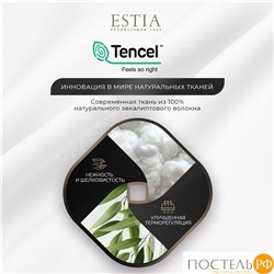 Estia ОРНЕЛЛА бел Простыня на резинке 180х200+30, 1пр.,тенсель