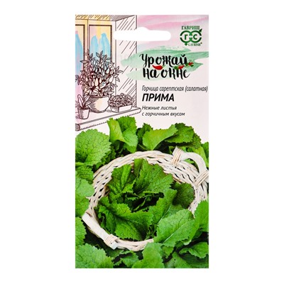 Семена Горчица сарептская (салатная) «Прима», 1 г, листовая, «Гавриш»