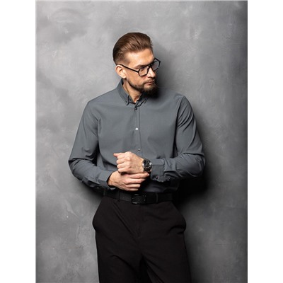 005J Мужская рубашка JenTa зеленая