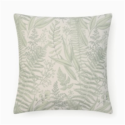 Наволочка декоративная «Этель. Листва», 43×43 см, зелёная