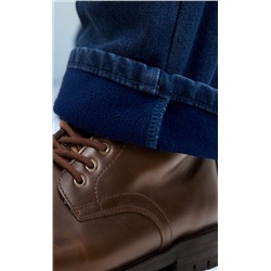 Джинсы утепл P421-0150W d.blue
