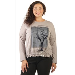 Кофта женская с принтом 253750, размер 54,56,58,60