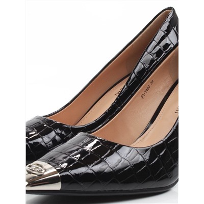 06-P1-7480 BLACK Туфли женские (натуральная кожа)