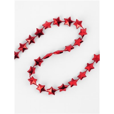 Бусы на нитях «Звёзды», 10 мм, 2 м, красные