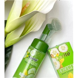 Пенка для умывания со щеточкой Karite Cucumber Make-Up Remover 150 мл
