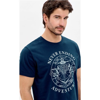 Футболка P611-06-928 d.blue