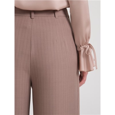 Брюки серо-коричневые с запахом