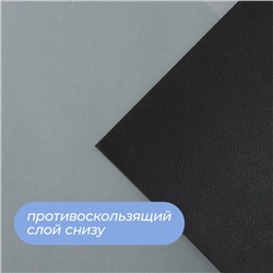 Коврики для дома SAVANNA «Грэй», 2 шт., 40×120 см, 40×60 см, серый