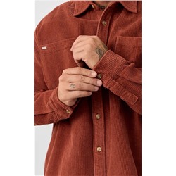Рубашка вельвет F221-0470 terracotta