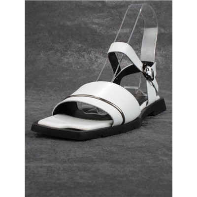 08-PEY183-1 WHITE Босоножки женские (натуральная кожа)