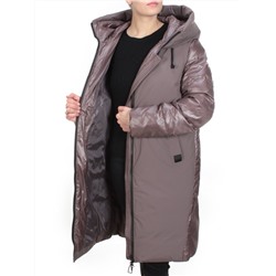 2235 BROWN Пальто женское зимнее AKIDSEFRS (200 гр. холлофайбера)