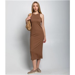 Платье #ОКТ095005, коричневый