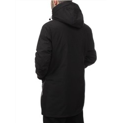 8893 BLACK Куртка мужская зимняя облегченная (130 гр. холлофайбер)