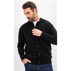 Кардиган мужской однотонный F310-0513 чёрный