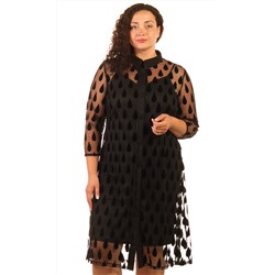 Платье двойка женское на пуговицах 253410, размер 48,50