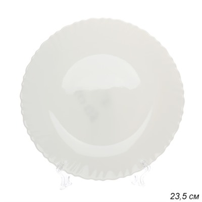 Тарелка обеденная 230 мм Классика белая / LXP90 (white) /уп 48/