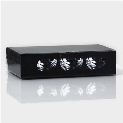 Пиалы с двойными стенками Magistro «Сакура», набор 6 шт.: 50 мл, стекло, прозрачные