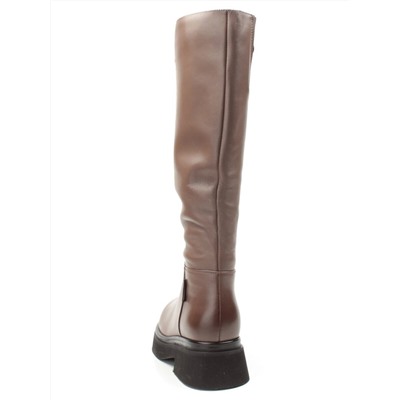 02-FG678-2BM BROWN Сапоги зимние женские (натуральная кожа, натуральный мех (еврозима))