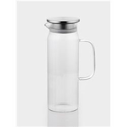 Кувшин Magistro «Грани», 1.2 л, 13×9×25, металлическая крышка-сито, стекло, прозрачный