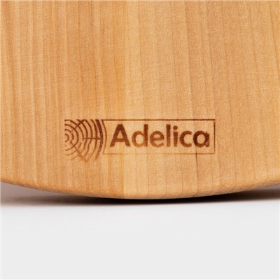 Менажница деревянная Adelica, 3-х ярусная с подставкой для вина, d=30×1,8 см, d=26×1,8 см, d=20×1,8 см, берёза, в подарочной коробке