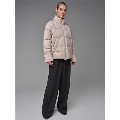 Пуховик женский бежевый