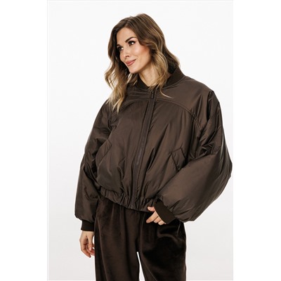 Куртка EOLA 3034 шоколад/т.изумруд