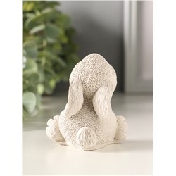 Фигурка гипс «Кролик сидит», 7×5×6.5 см, серый