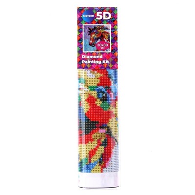 Алмазная мозаика 5D «Конь», 30 × 30 см, без подрамника, частичное заполнение