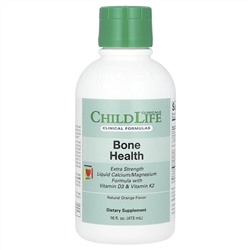 ChildLife Clinicals, жидкая добавка с кальцием, магнием и витаминами D3 и K2, повышенная сила действия, с натуральным апельсиновым вкусом, 473 мл (16 жидк. унций)