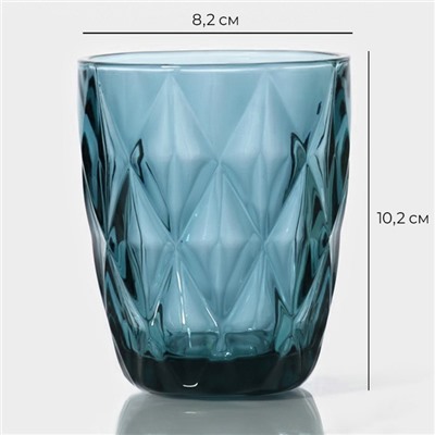 Стакан Magistro «Круиз», 240 мл, стекло, синий