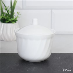 Сахарница 250 мл белая / N40 (white) /уп 48/
