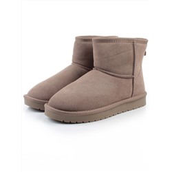 04-PF5854-4 GRAY/BEIGE Угги женские (натуральная замша, 100% шерсть)