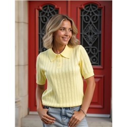 Джемпер-поло (вязаный трикотаж)