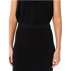 Юбка вязаная чёрная