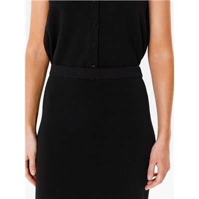 Юбка вязаная чёрная