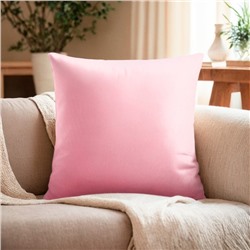 Подушка декоративная «Этель», 30×30 см, велюр, светло-розовая