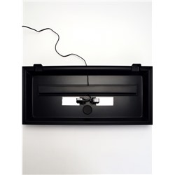 Аквариум «Прямоугольный» с крышкой, 75 литров, 69×29×37 см, чёрный