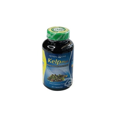 Капсулы  с экстрактом ламинарии Kelp Plus для нормализации обмена веществ и снижения веса от Herbal One Kelp Plus 60 Capsules