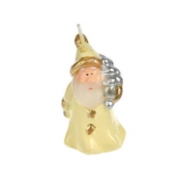 СНОУ БУМ Свеча в виде Деда Мороза в подарочной упаковке, 6,5см, парафин, 4 дизайна, шампань