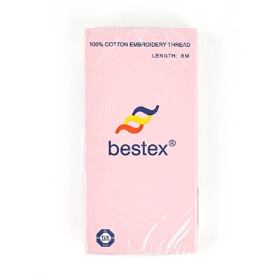 Нитки мулине Bestex, бежевый цвет (803), 24 шт. в уп.