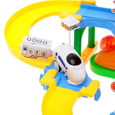 УЦЕНКА Железная дорога «Грибной домик», работает от батареек