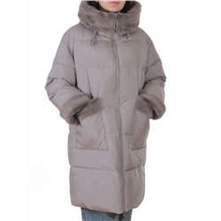 6093 GRAY Куртка зимняя женская оверсайз (200 гр. холлофайбер)