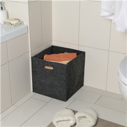 Корзина для хранения Eva Classic, 30×30×30 см, тёмно-серая