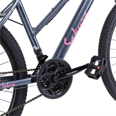 Велосипед 26" рама 17" 21sp COMIRON SAKURA розовый дымный
