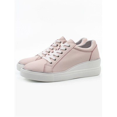 03-YD270-3 PINK Полуботинки спортивные женские (натуральная кожа)