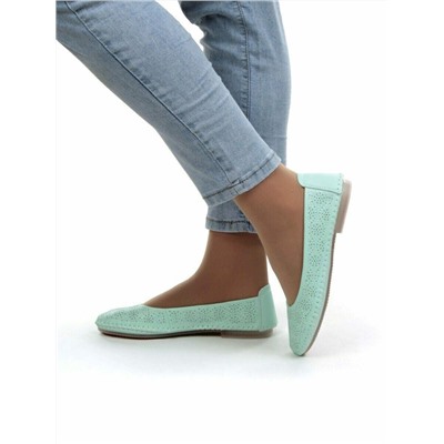 07-PDXL49-2 GREEN Балетки (натуральная кожа)