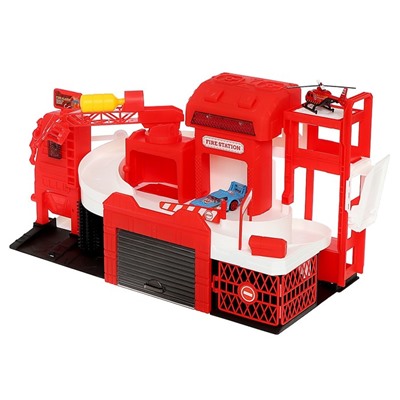 Уценка Парковка для машин «Пожарный участок», свет, звук, стреляет водой