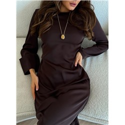 Платье атласное