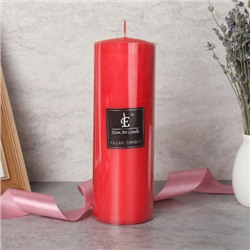 Свеча столбик красная 6х18 см / SS9 /уп 24/